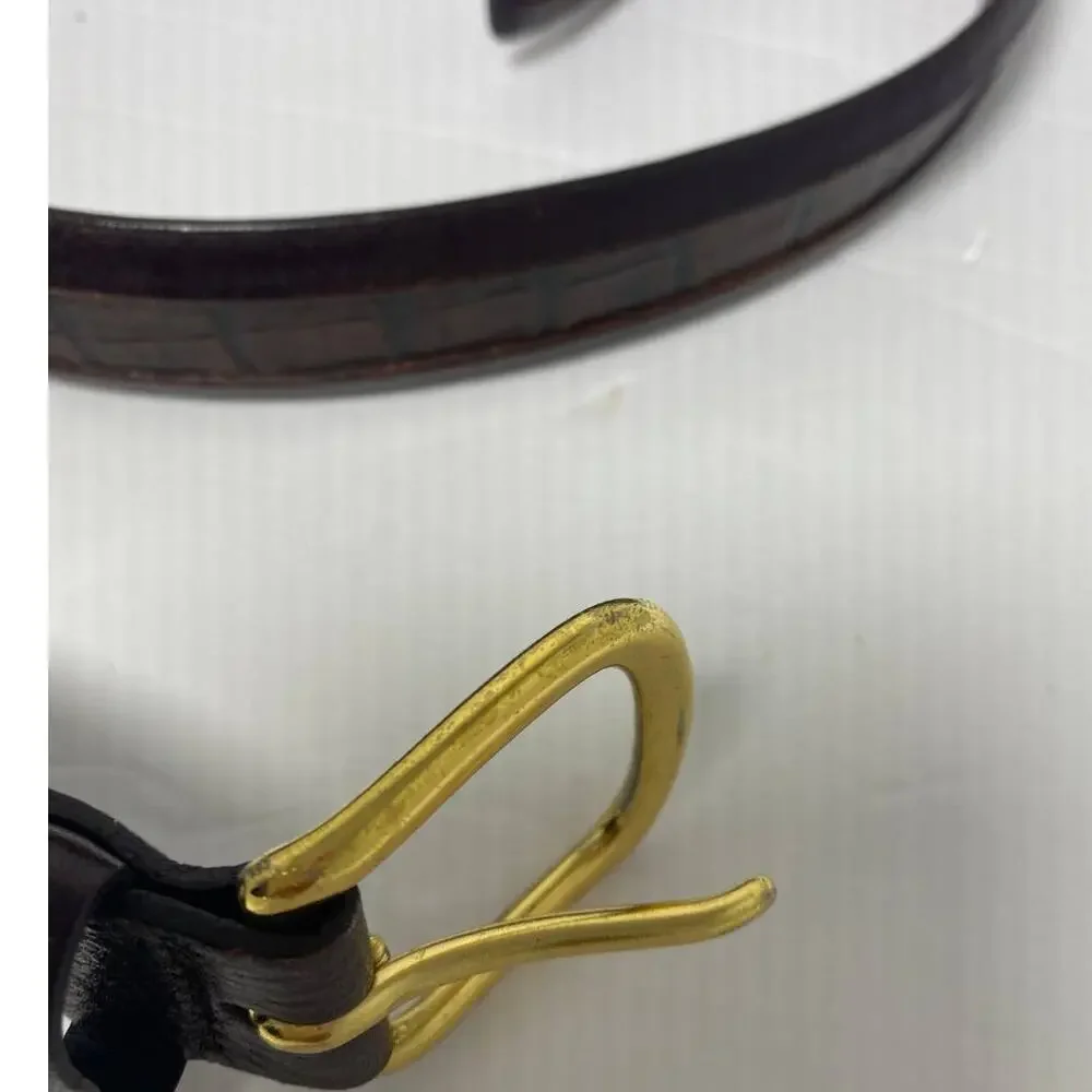 Round Tree and Yorke brown leather belt size 40